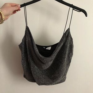 Sparkle H&M crop top